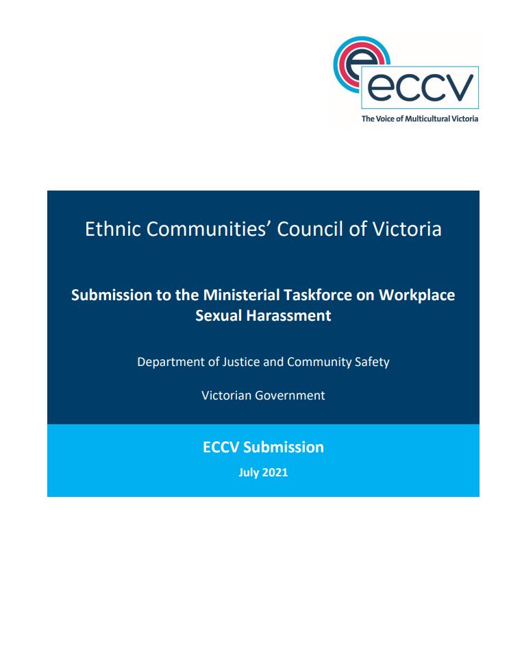 Submission to the Ministerial Taskforce on Workplace Sexual Harassment