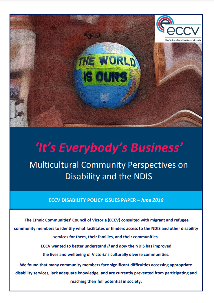 Multicultural Community Perspectives on Disability and the NDIS