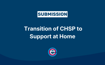 Submission on the Transition of CHSP to Support at Home